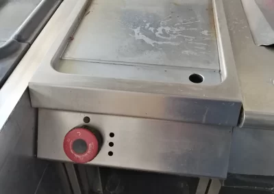 Fry top elettrico piastra cromata desco serie 90